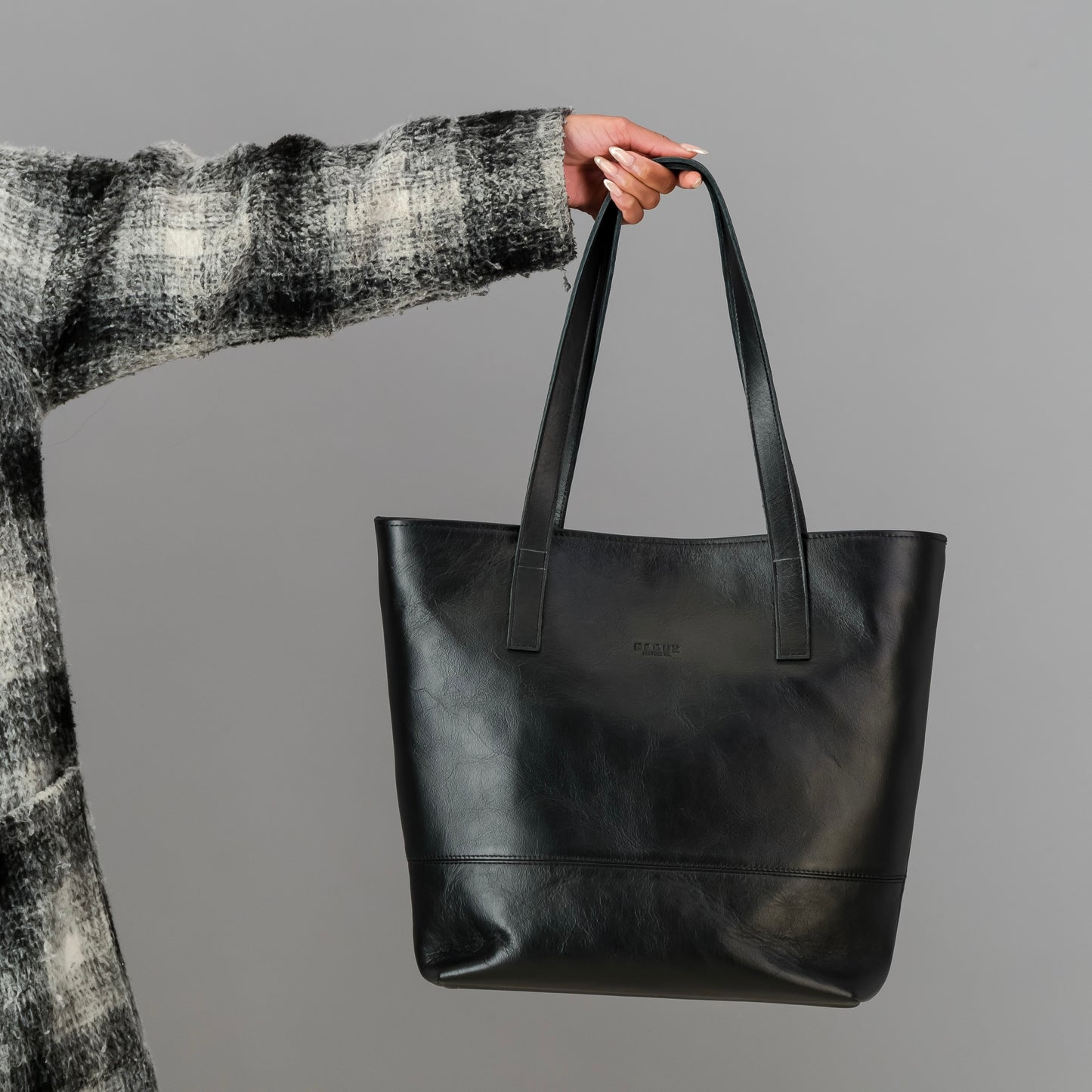 Leather Shopper Tote