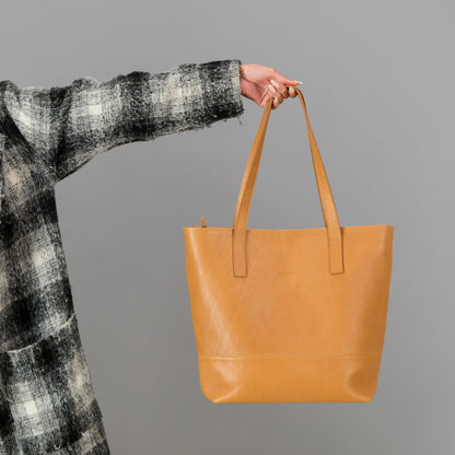 Leather Shopper Tote