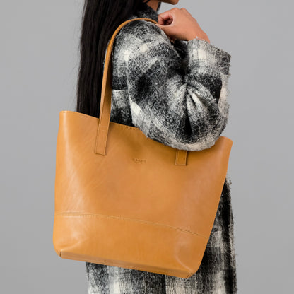 Leather Shopper Tote