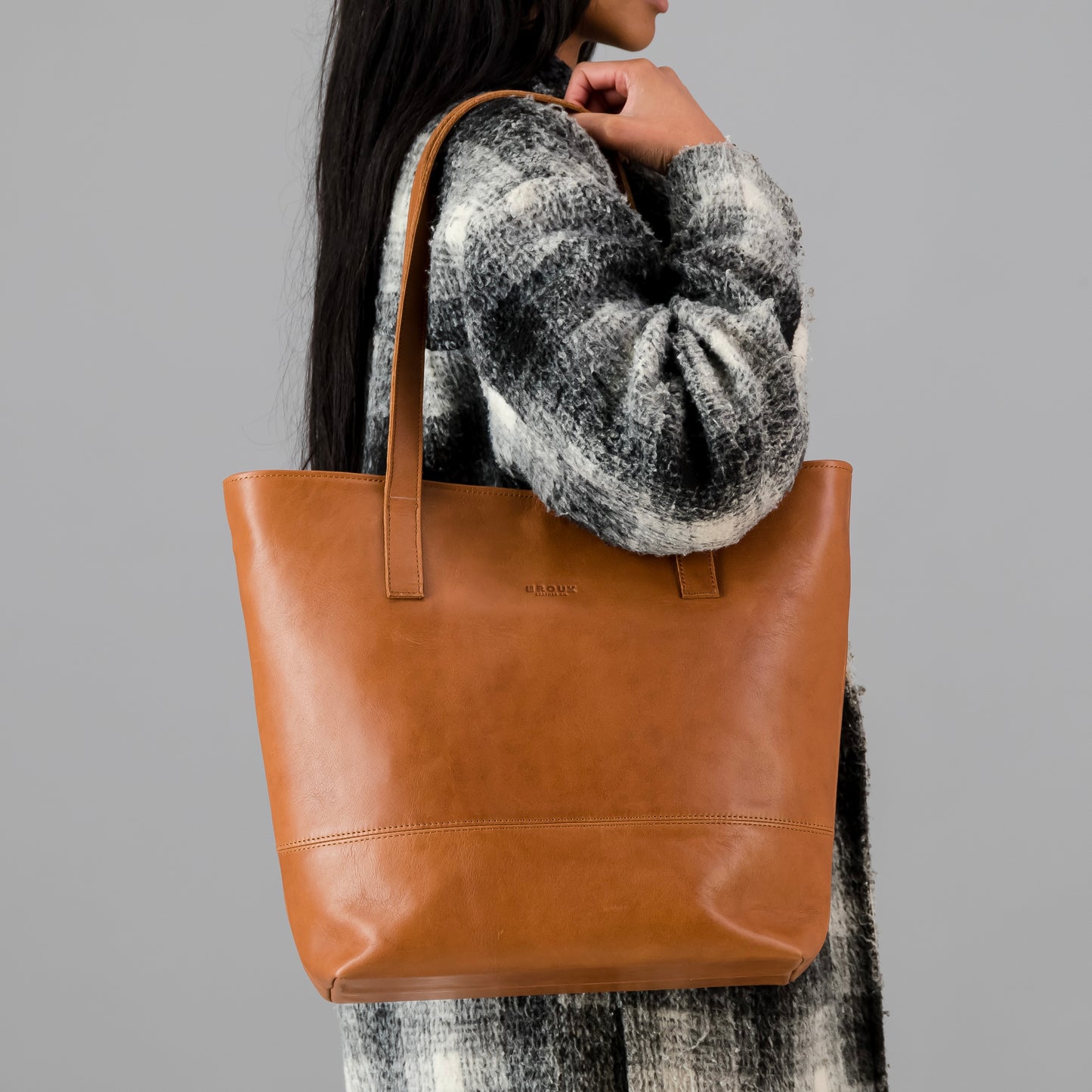 Leather Shopper Tote