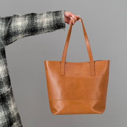 Leather Shopper Tote