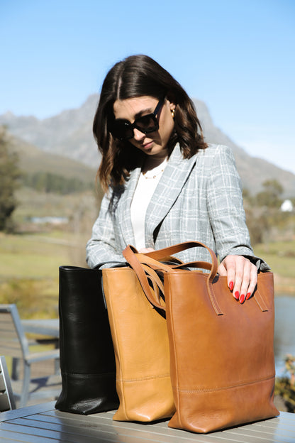 Leather Shopper Tote