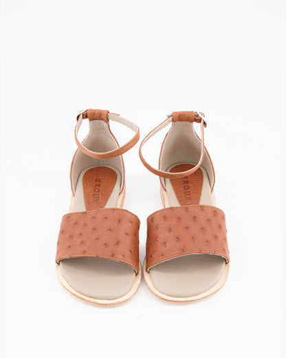 Ostrich Closed Back Sandal